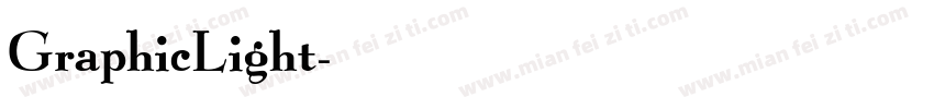 GraphicLight字体转换