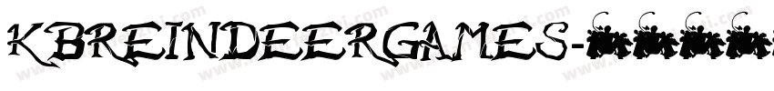 KBREINDEERGAMES字体转换