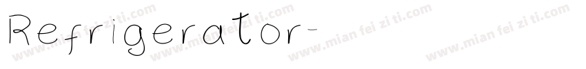 Refrigerator字体转换