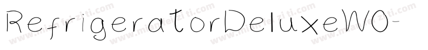 RefrigeratorDeluxeW0字体转换