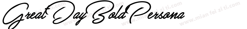 GreatDayBoldPersona字体转换