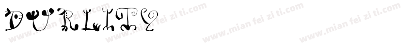 durlity字体转换