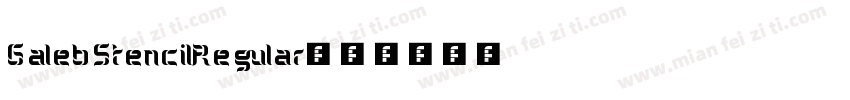 GalebStencilRegular字体转换
