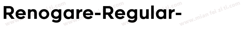 Renogare-Regular字体转换
