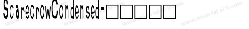 ScarecrowCondensed字体转换