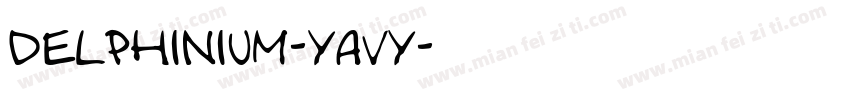 Delphinium-YaVy字体转换