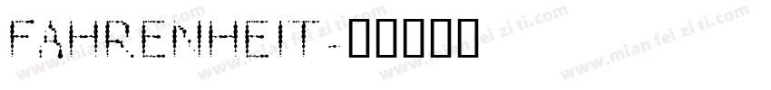 FAHRENHEIT字体转换