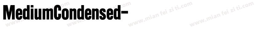 MediumCondensed字体转换