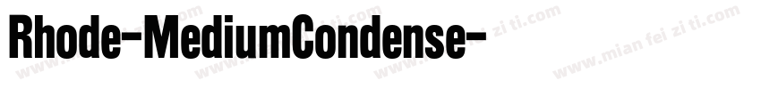 Rhode-MediumCondense字体转换