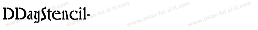 DDayStencil字体转换