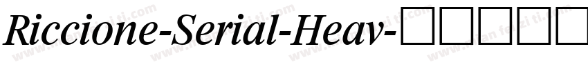 Riccione-Serial-Heav字体转换