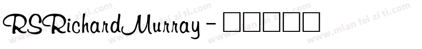 RSRichardMurray字体转换