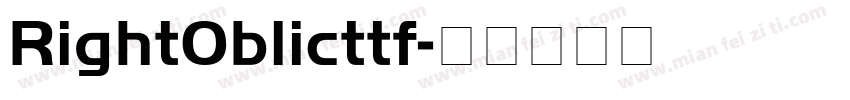 RightOblicttf字体转换