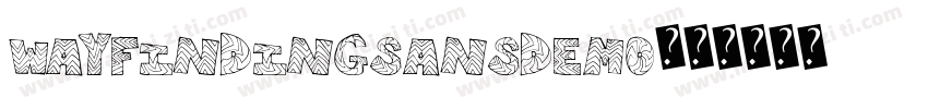 Wayfindingsansdemo字体转换