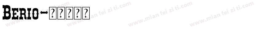 Berio字体转换