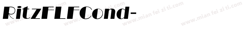 RitzFLFCond字体转换