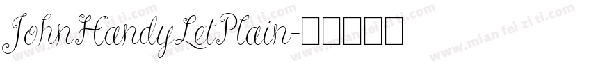 JohnHandyLetPlain字体转换