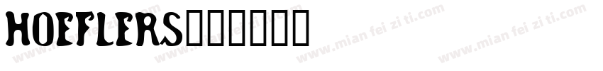 Hoeflers字体转换