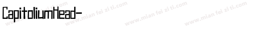 CapitoliumHead字体转换