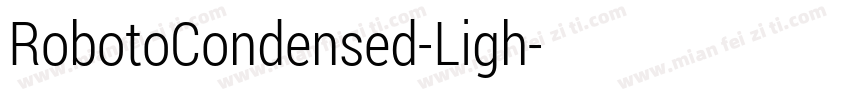 RobotoCondensed-Ligh字体转换