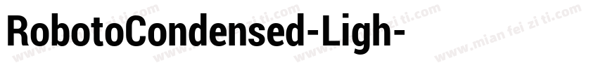 RobotoCondensed-Ligh字体转换