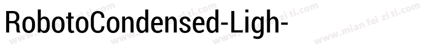 RobotoCondensed-Ligh字体转换