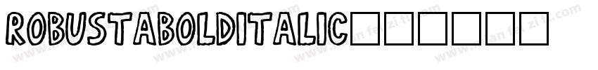 RobustaBoldItalic字体转换