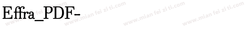 Effra_PDF字体转换