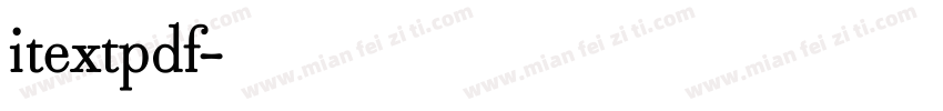 itextpdf字体转换