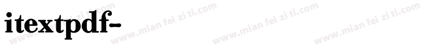 itextpdf字体转换