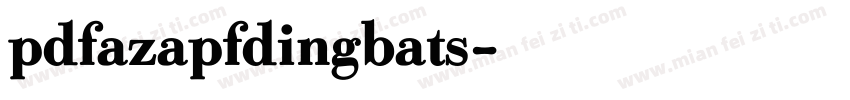pdfazapfdingbats字体转换
