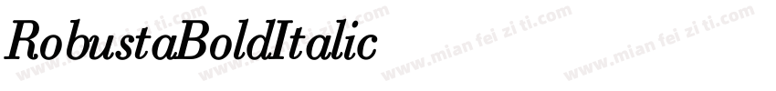 RobustaBoldItalic字体转换