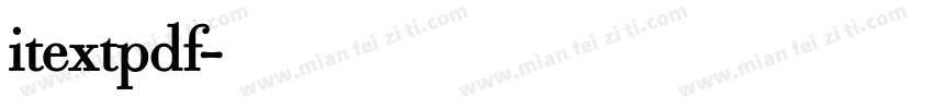 itextpdf字体转换