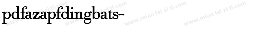 pdfazapfdingbats字体转换