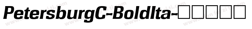 PetersburgC-BoldIta字体转换