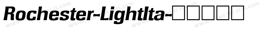 Rochester-LightIta字体转换