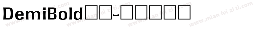 DemiBold字体字体转换