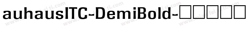 auhausITC-DemiBold字体转换