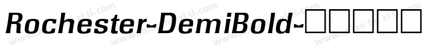 Rochester-DemiBold字体转换
