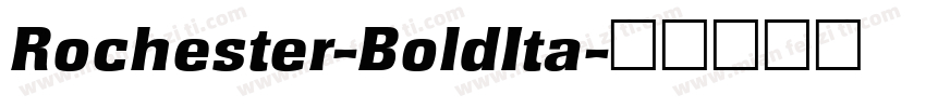 Rochester-BoldIta字体转换