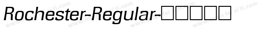 Rochester-Regular字体转换