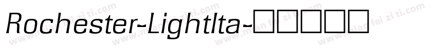 Rochester-LightIta字体转换