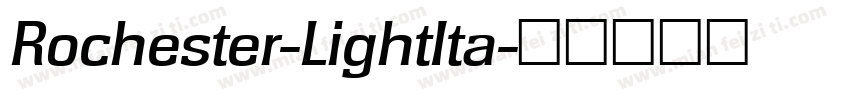 Rochester-LightIta字体转换