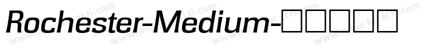 Rochester-Medium字体转换