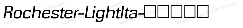 Rochester-LightIta字体转换