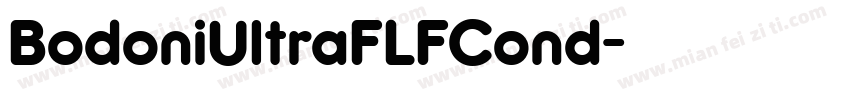BodoniUltraFLFCond字体转换