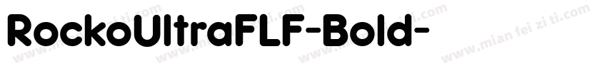 RockoUltraFLF-Bold字体转换