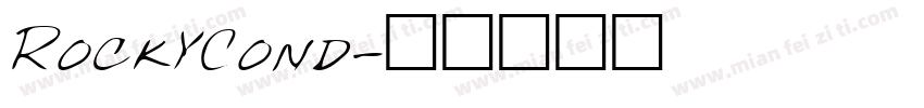 RockyCond字体转换