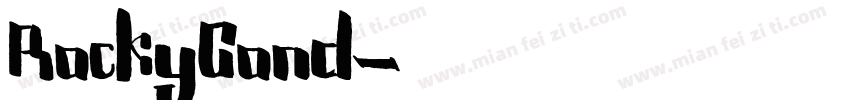 RockyCond字体转换