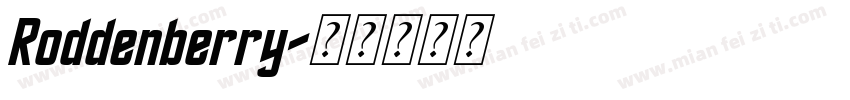 Roddenberry字体转换